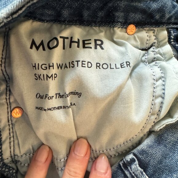 MOTHER High Waisted Roller Skimp Jeans Sz 25 - Picture 4 of 7